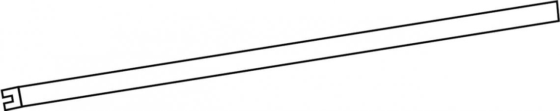 Monocibec Modern Listello Alluminio 1.5x100