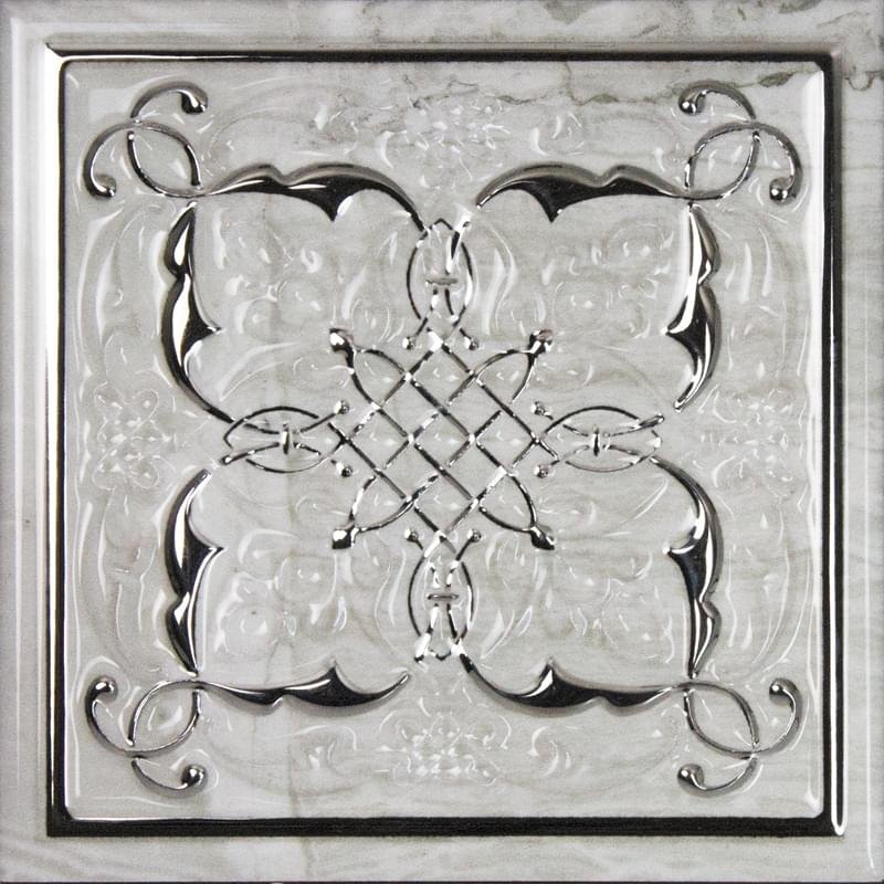 Monopole Petra Dec Armonia Brillo Bisel Silver. B 15x15