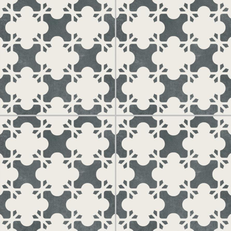 Mutina Azulej Estrela Nero 20x20
