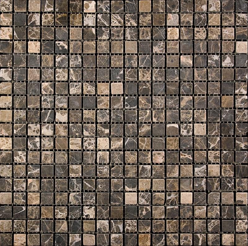 Natural Adriatica Emperador Dark Tumbled 15x15 30.5x30.5