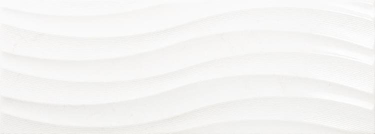 Navarti Flat Ondas Blanco Brillo 25x70