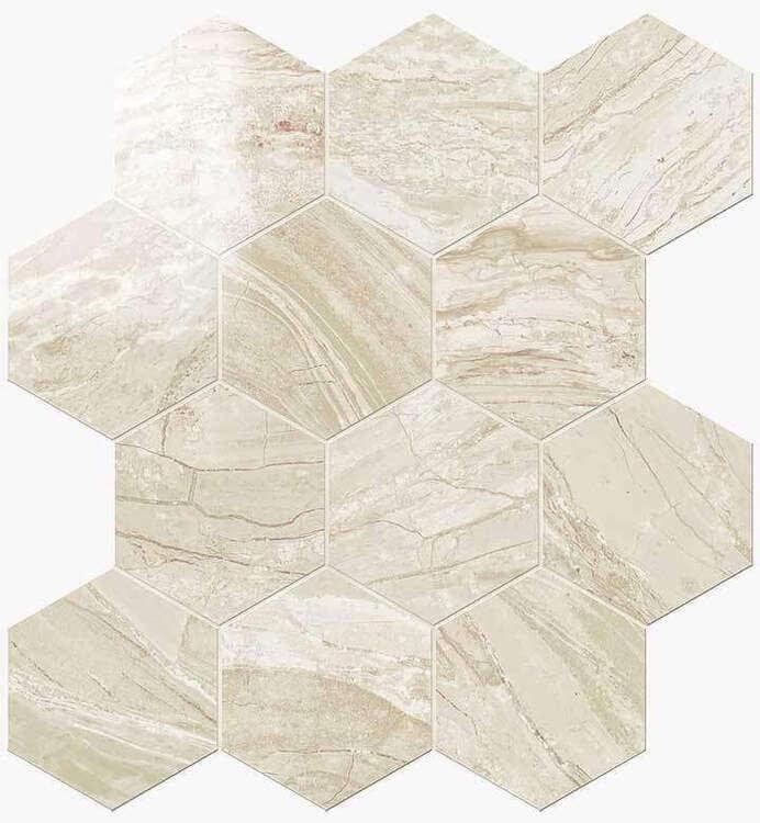 Novabell Imperial Esagona Crema Lappato 30x26