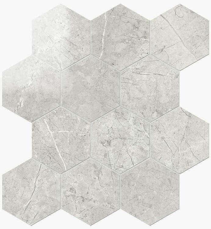 Novabell Imperial Esagona London Grey Lappato 30x26