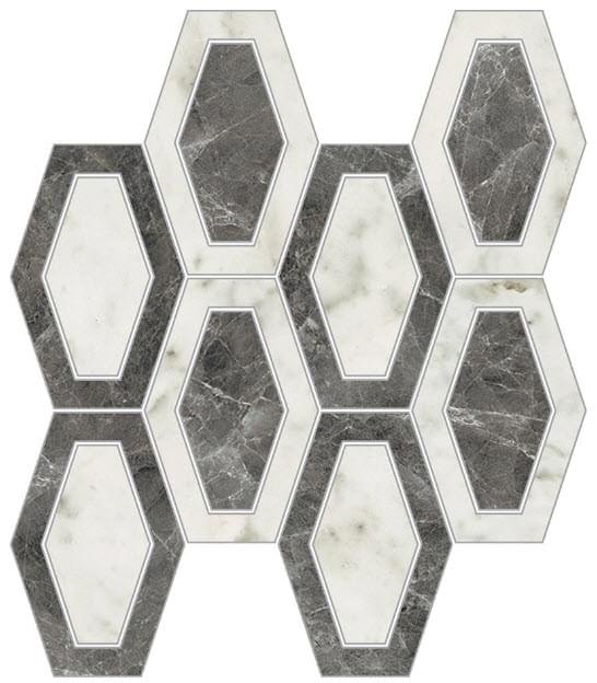 Novabell Imperial Michelangelo Losanga Levigato Bianco Carrara 26x26