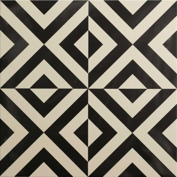 Original Style Odyssey Penshaw Black On Chalk 29.8x29.8