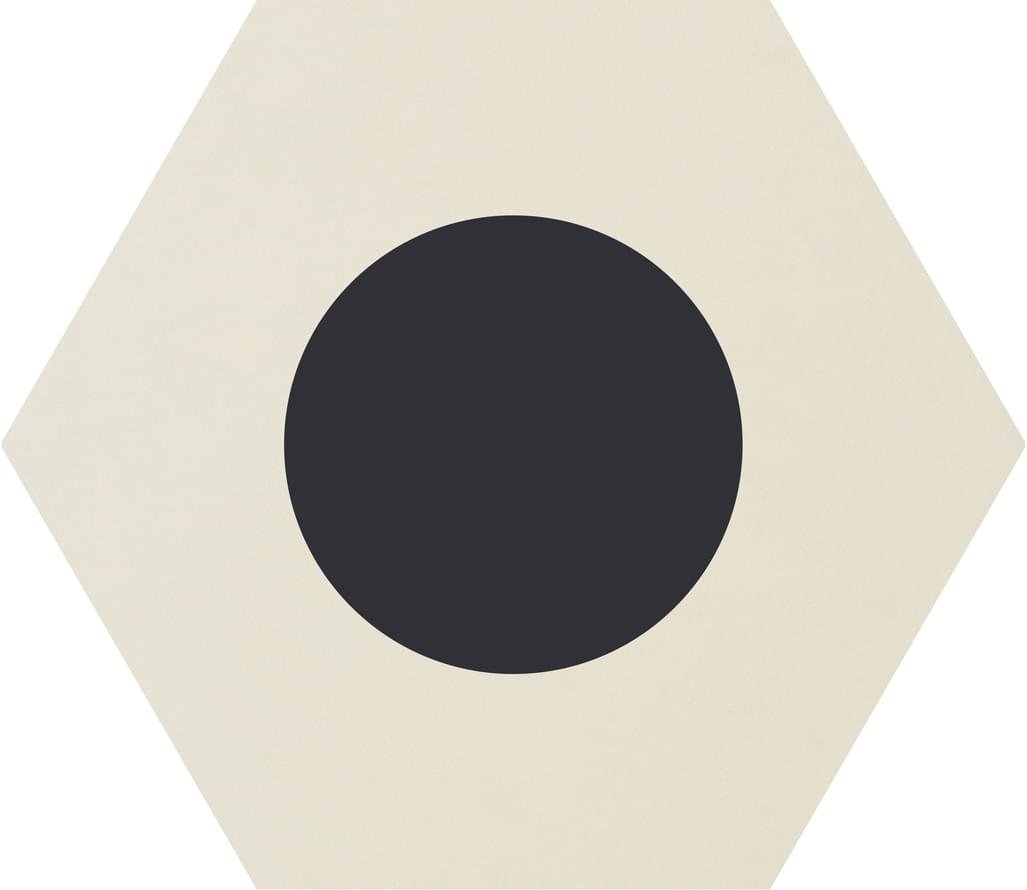 Ornamenta Core Basic Dot Positive White D 60 Hexagon 60x60