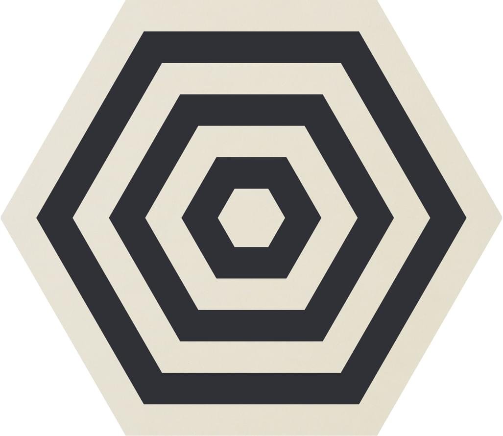 Ornamenta Core Basic Target White D 60 Hexagon 60x60