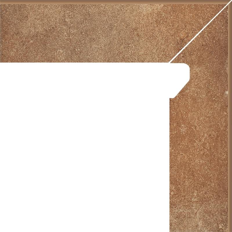 Paradyz Scandiano Rosso Cokol Prawy 2-Elementowy 8.1x30
