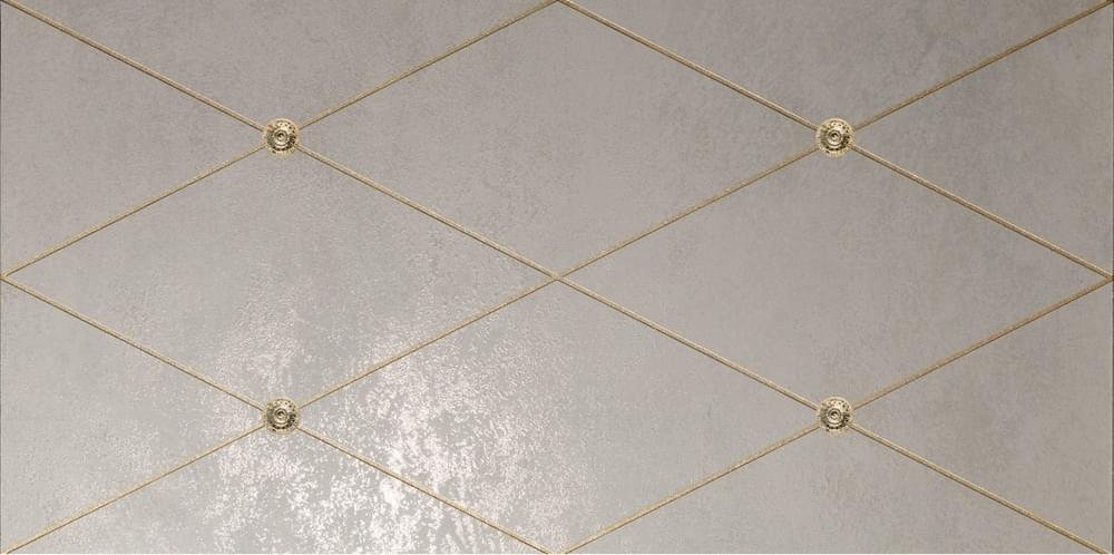 Petracers Ad Maiora Rhombus Fregio Oro Su Perla 50x100