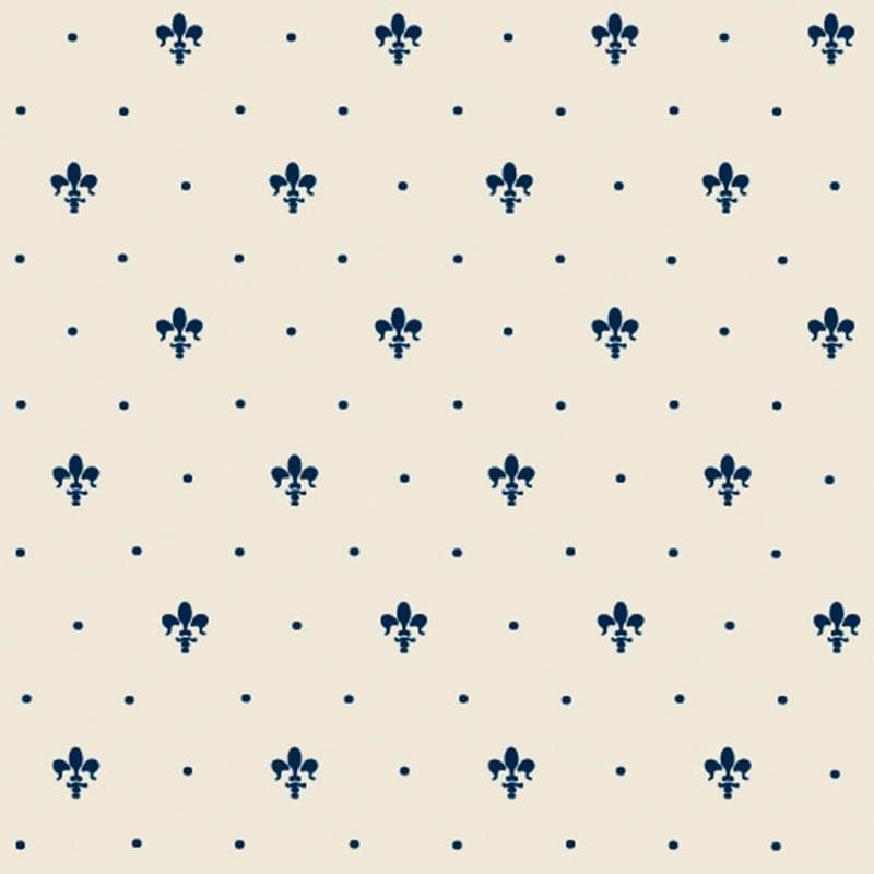 Petracers Grand Elegance Giglio Blu Su Panna 20x20