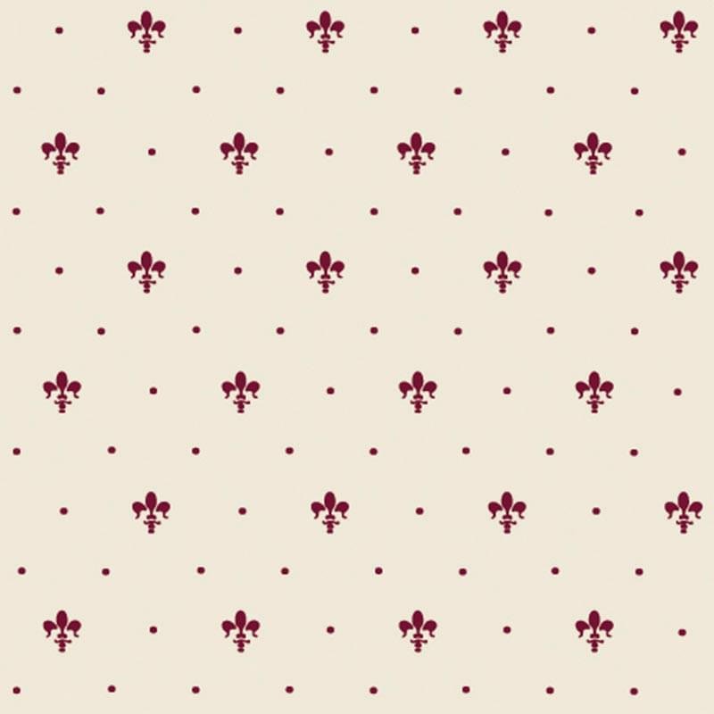 Petracers Grand Elegance Giglio Bordeaux Su Panna 20x20