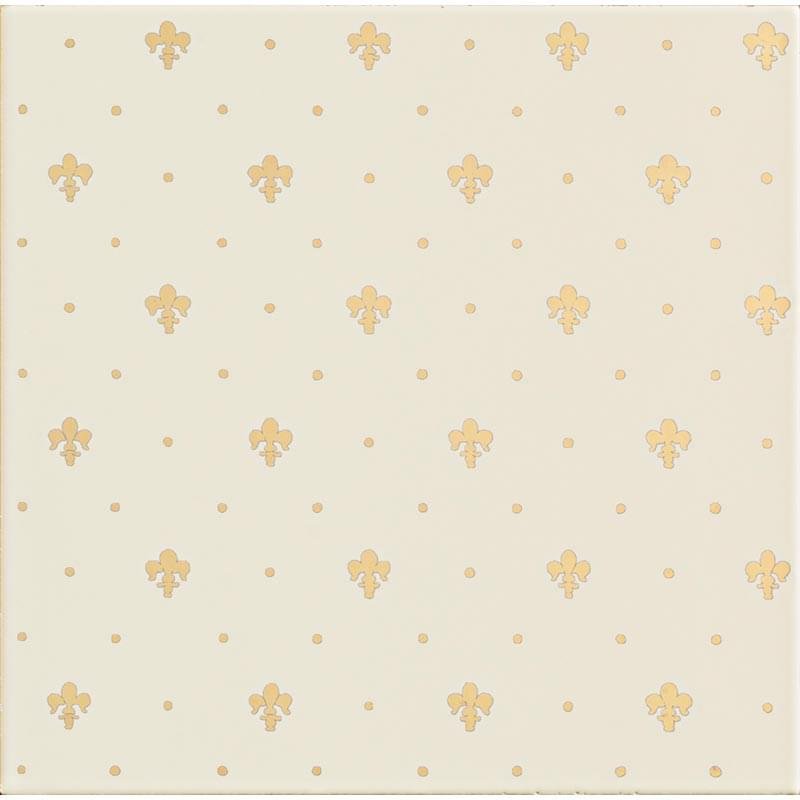 Petracers Grand Elegance Gold Giglio Oro Su Panna 20x20