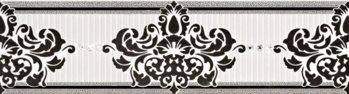 Piemme Valentino Elite Bianco Nero Frise 8x30