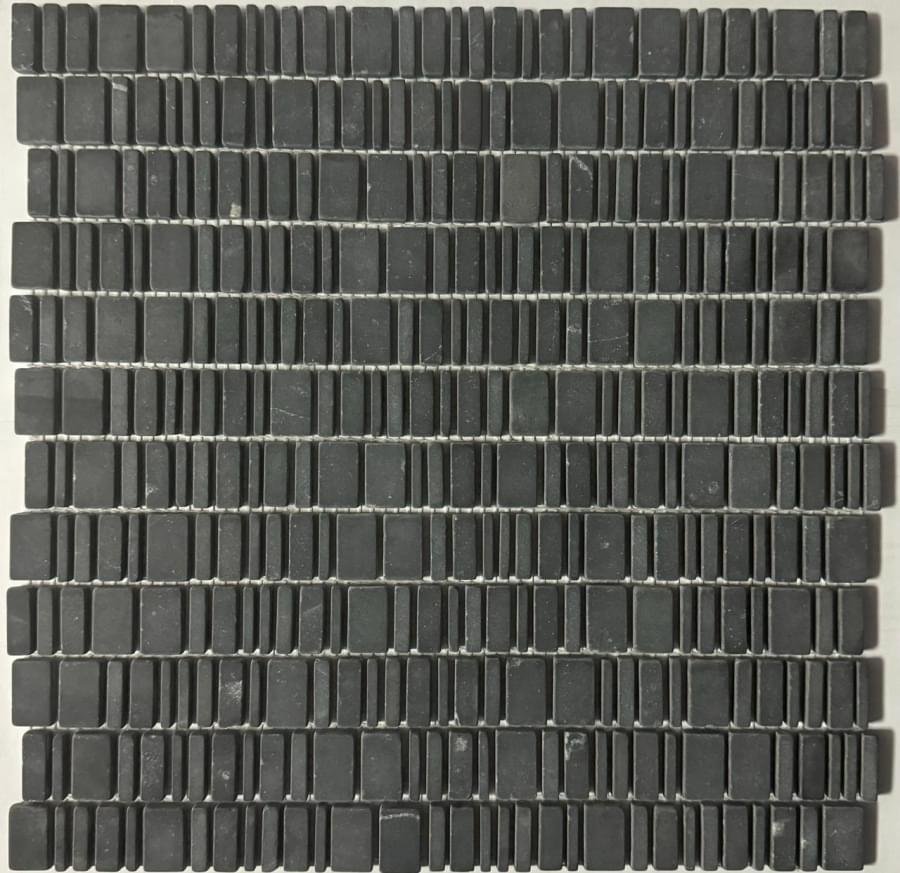 Pixel Mosaic Мрамор King Black Матовая 30.7x31