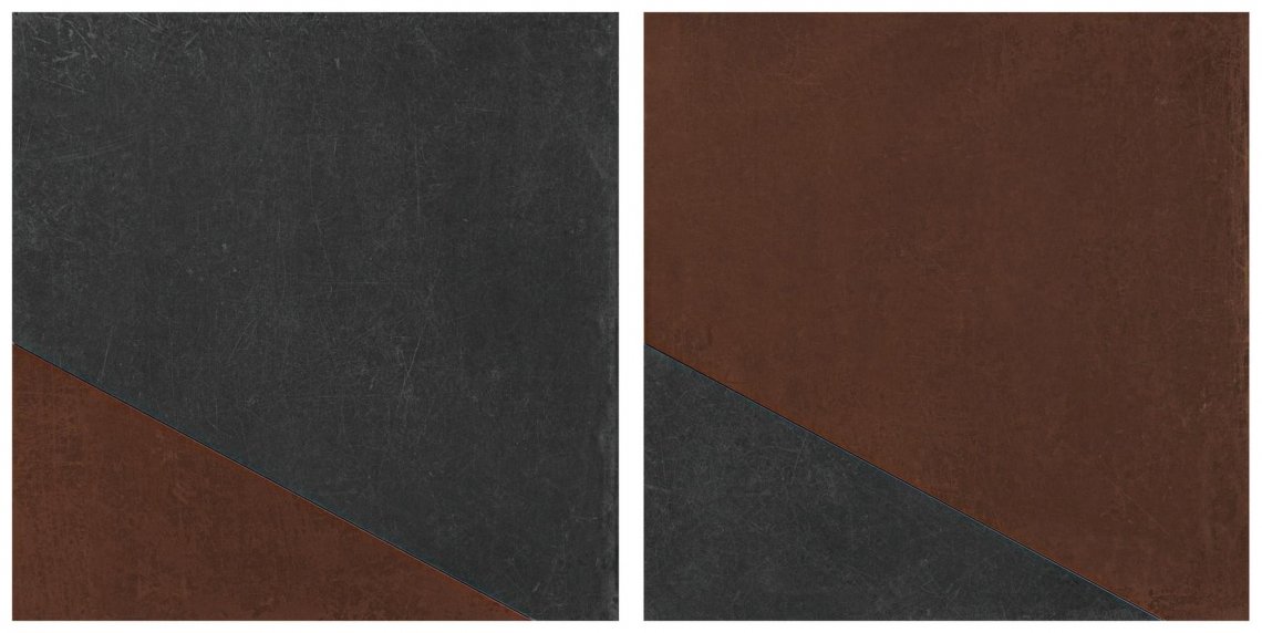 Ragno Patina Decoro Petrolio-Marsala 75x75