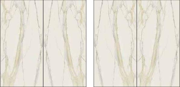 Rex I Classici Calacatta Gold Open Book A B Glossy 320x320