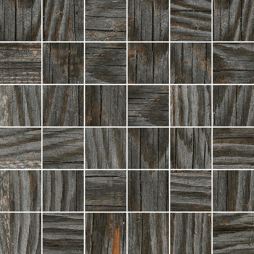 Ricchetti Artwood Mosaico 5x5 Blackblue Nt 30x30