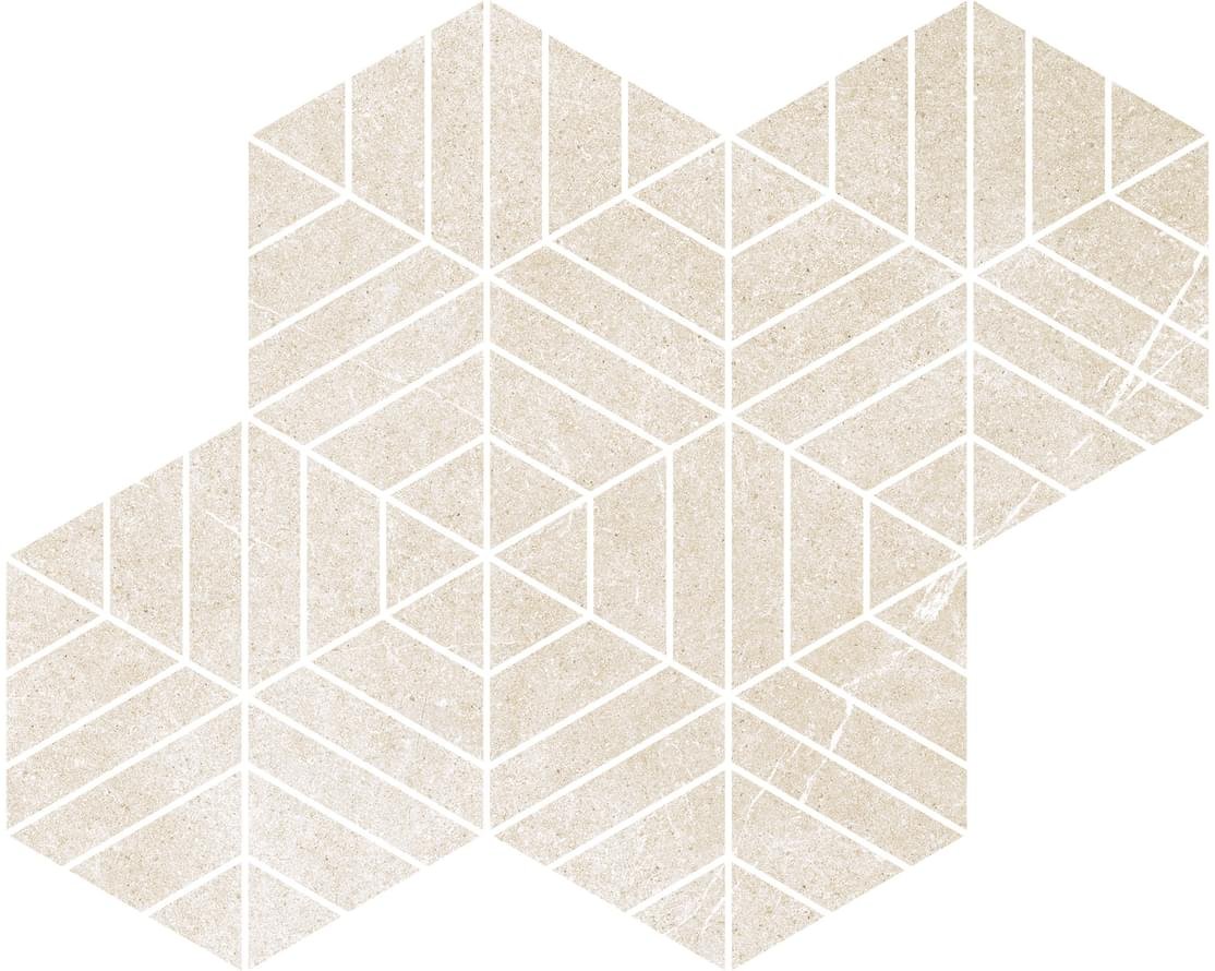Ricchetti Ease Esagona Mosaico T72 Extrawhite Nt 27.8x34.8