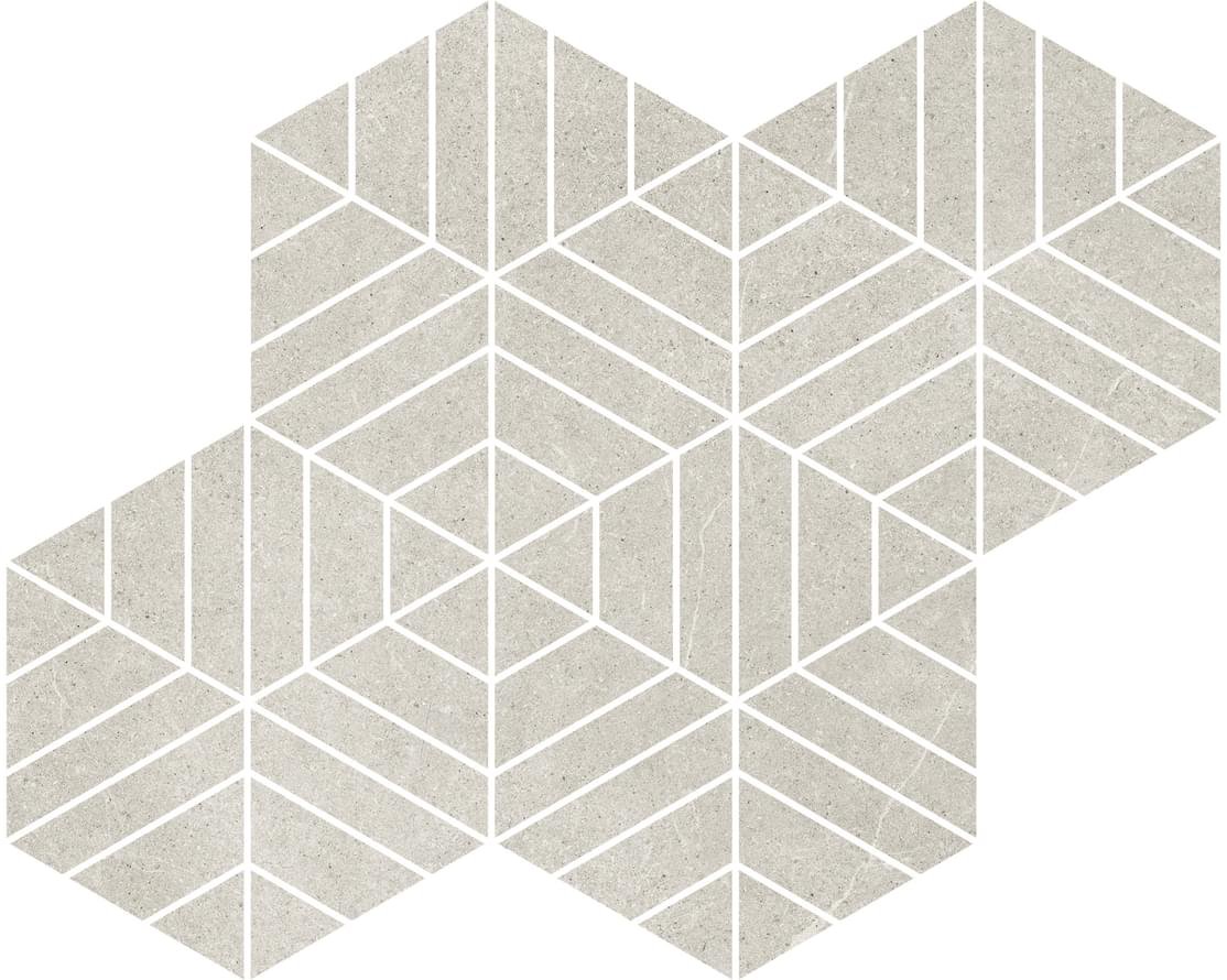 Ricchetti Ease Esagona Mosaico T72 Light Grey Nt 27.8x34.8