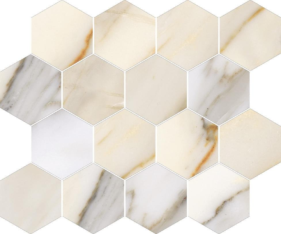 Ricchetti Golden Pure Esagona Mosaico T16 Macchia Vecchia Lx 28.7x34.4
