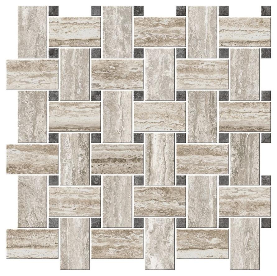 Ricchetti Italian Icon Vein Cut Chesterfield Mix Caldo Mosaico Nat 42.1x42.1