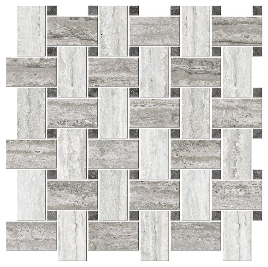 Ricchetti Italian Icon Vein Cut Chesterfield Mix Freddo Mosaico Nat 42.1x42.1
