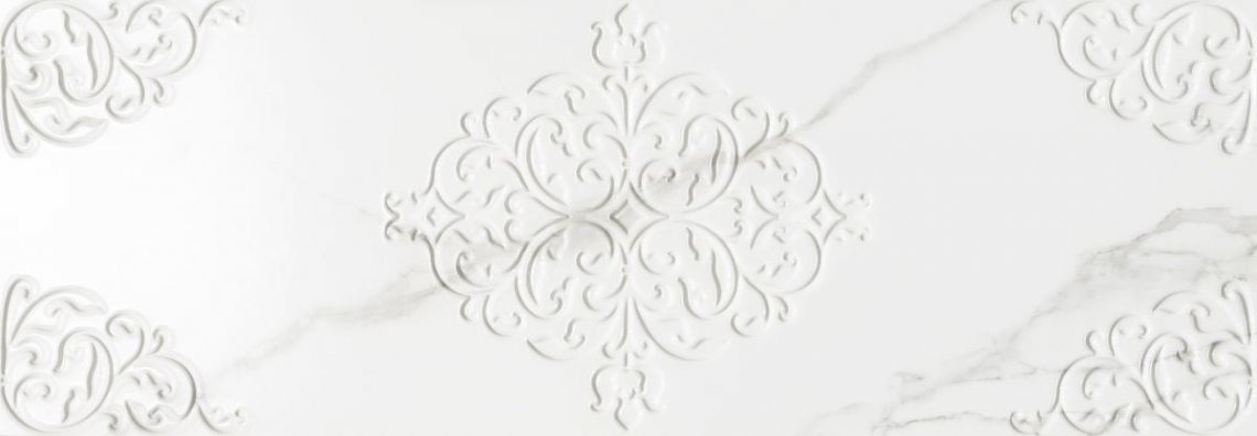 Ricchetti Marble Boutique Chisel Statuario White Ret 30x90