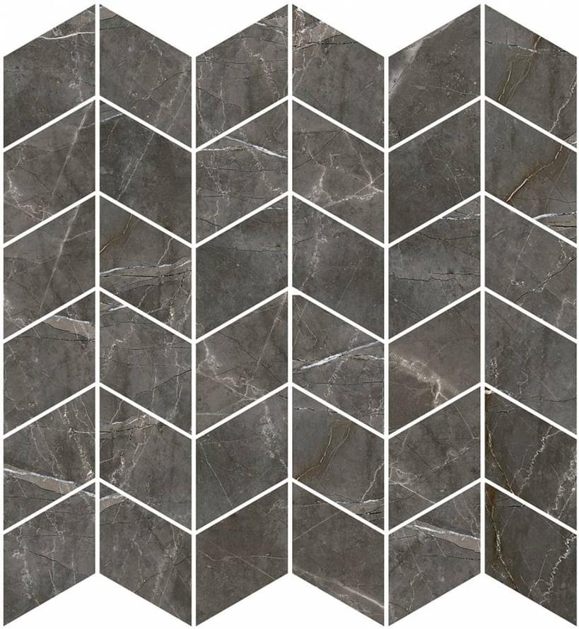 Ricchetti Marble Boutique Mosaico Chevron Amani Lux 30x30