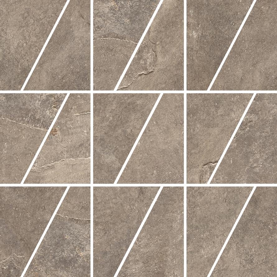 Rondine Ardesie Taupe Mosaico Trapezio 30x30