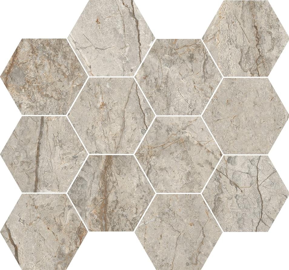 Rondine Canova Oxford Grey Mosaico Esagona 35x30.3