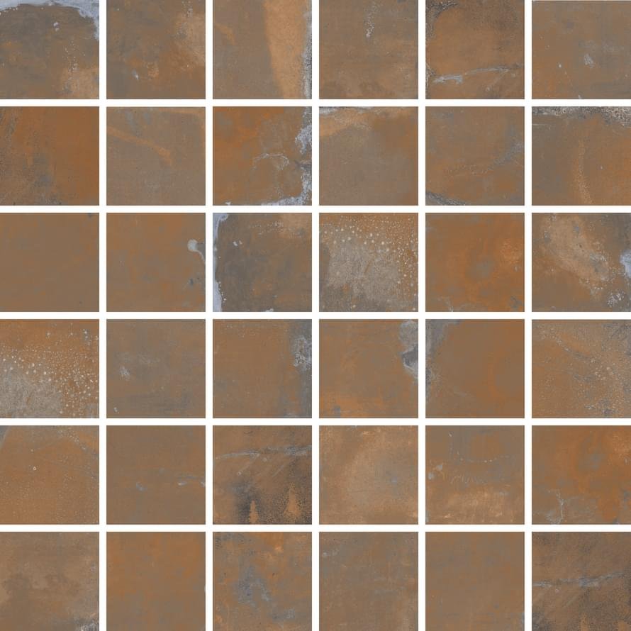 Rondine Oxyd Corten Mosaico Rect 30x30