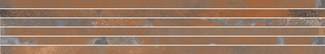Rondine Oxyd Corten Tendina Rect 20x120