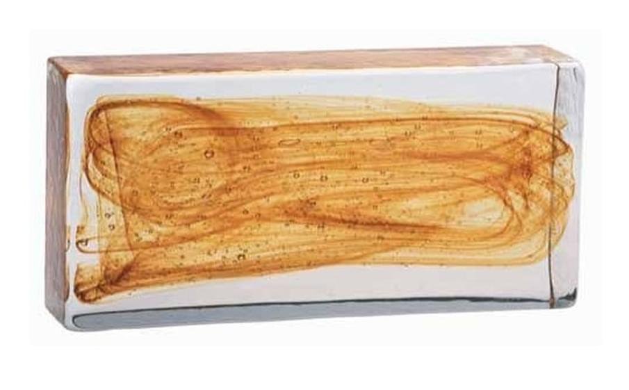 S.Anselmo Glass Bricks Cloud Amber 11.6x24.6
