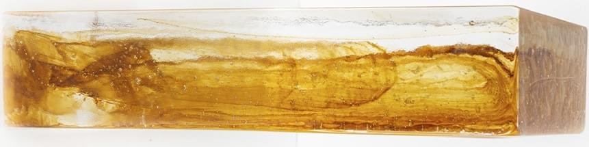 S.Anselmo Glass Bricks Cloud Amber Tavella Half 5.9x24.6