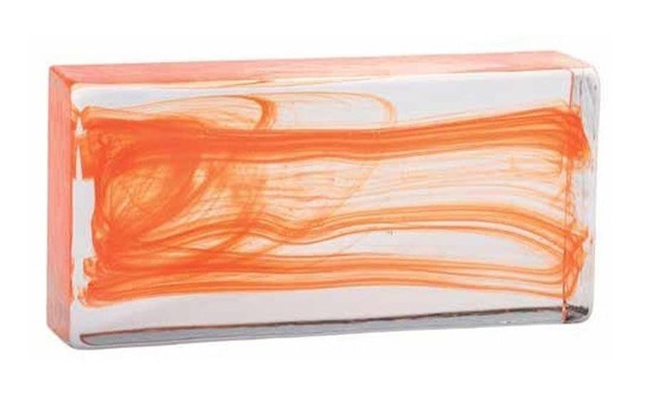 S.Anselmo Glass Bricks Cloud Orange 11.6x24.6