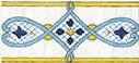 Savoia Cotto Mediterraneo Seiano Blu Listelo 10x22