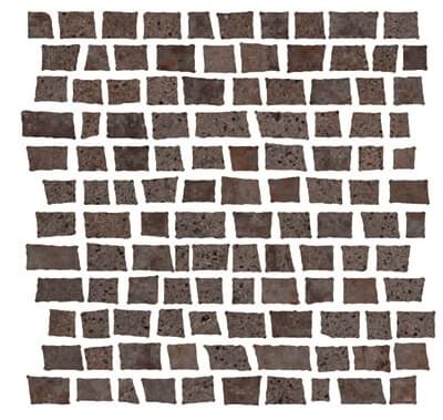 Serenissima Cir Costruire Mosaico Random Metallo Ruggine 30x30