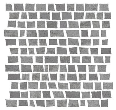 Serenissima Cir Costruire Mosaico Random Metallo Titanio 30x30