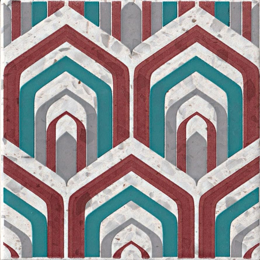 Serenissima Cir Venezia Ins Pavona Lampone 20x20