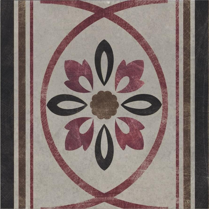 Serenissima Cir Via Emilia Greca Riv Fiore Grigio 20x20