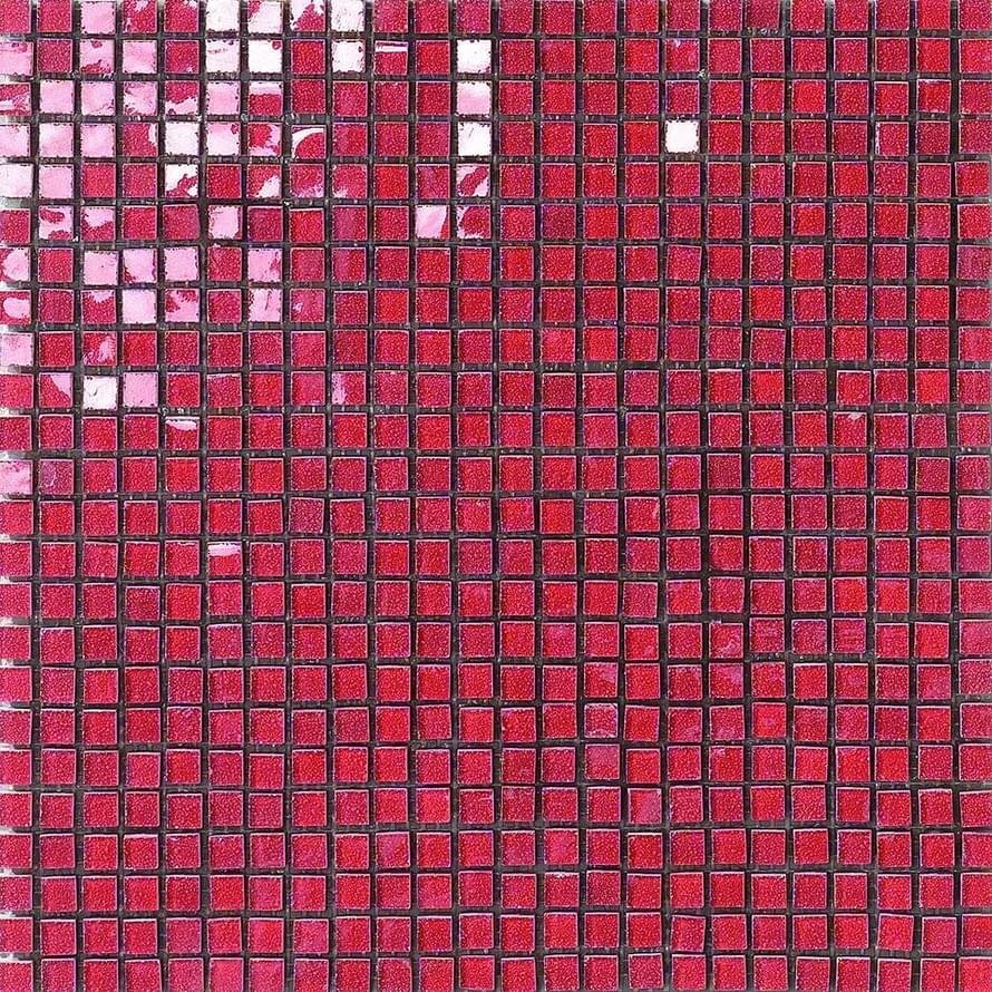 Settecento Musiva Rosso Geranio 1x1 Su Rete 28.6x28.6
