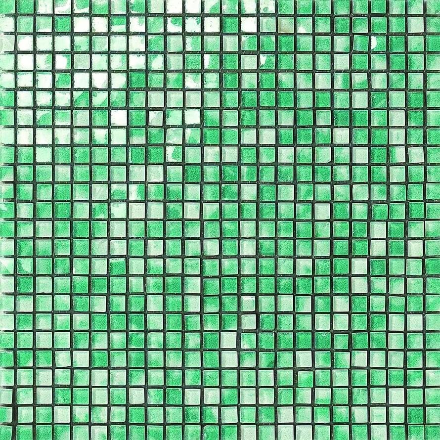 Settecento Musiva Verde Menta 1x1 Su Rete 28.6x28.6