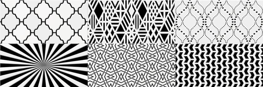 Super Ceramica Blancos Camaleonte Decor Mix Negro 20x60