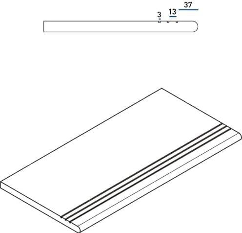 Tagina Pietra Regale Step Chianale 30.2x60.4