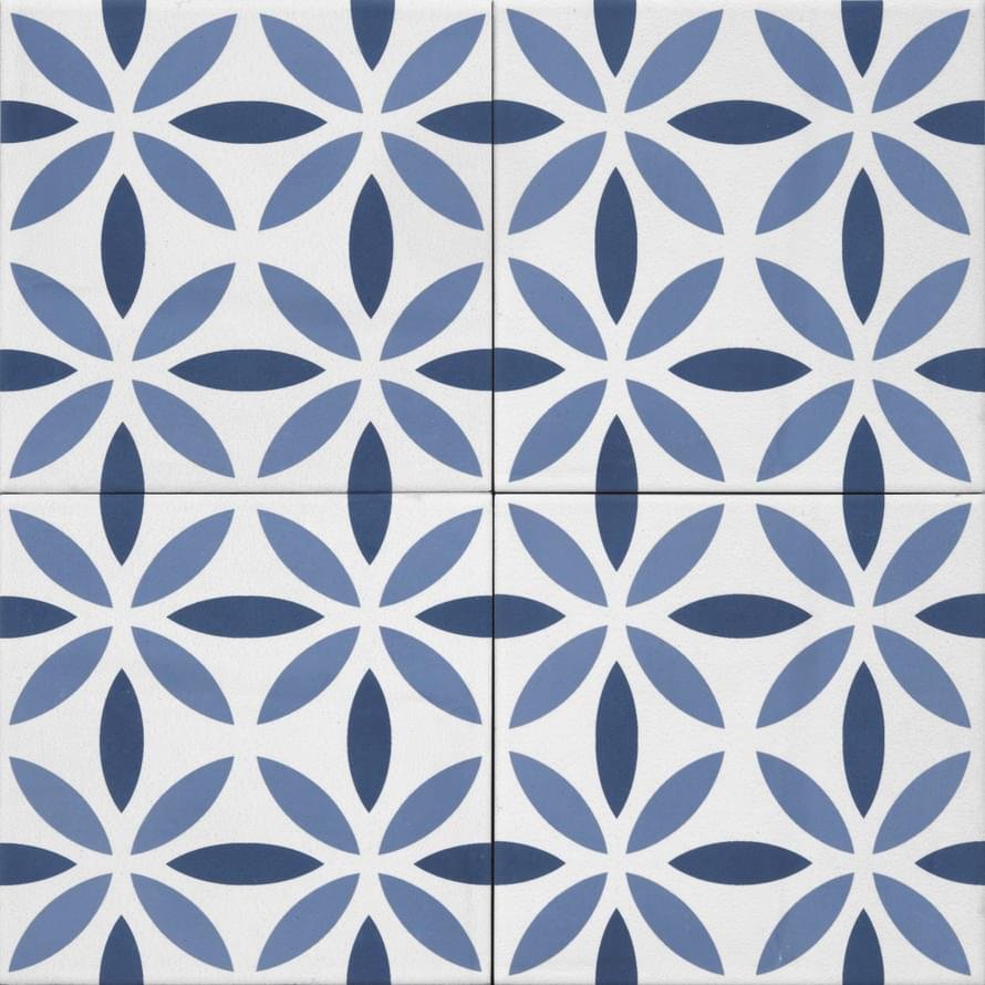 Tonalite Aquarel Decoro Antares Blu 15x15