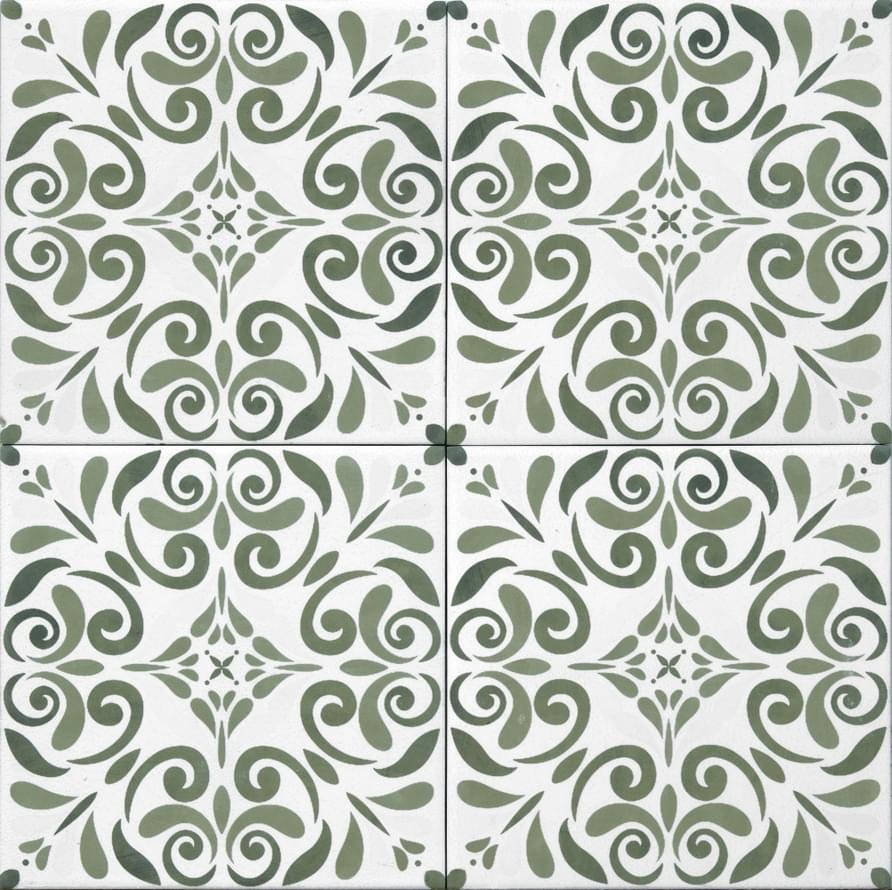 Tonalite Aquarel Decoro Vega Verde 15x15
