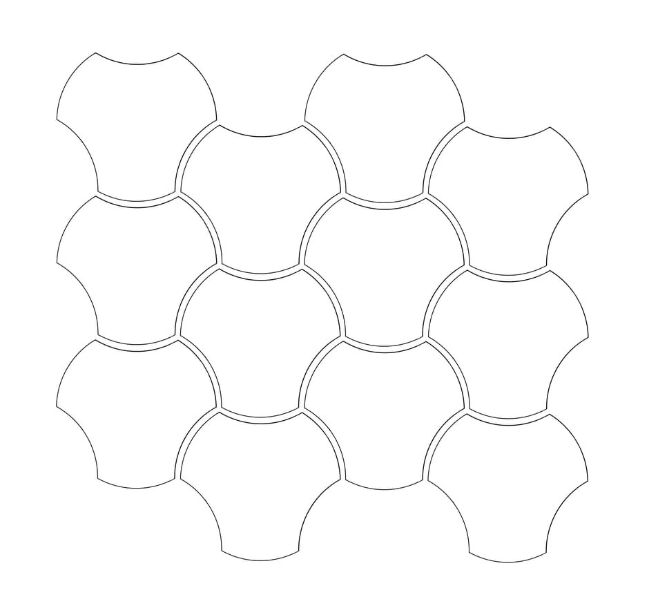 Tubadzin Cielo E Terra Mozaika Bianco Up Down 1 Mat 10 mm 29.8x34.3