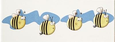 Tubadzin Pastele Strip Robaczki 2 7.4x20