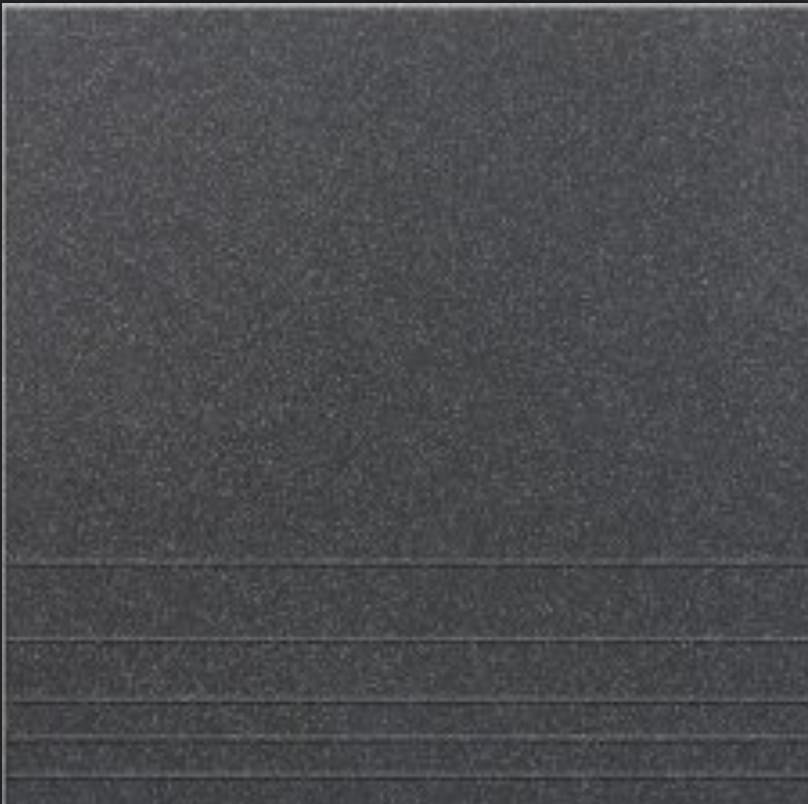 Уральский Гранит Ступени Асфальт Моноколор 30x30