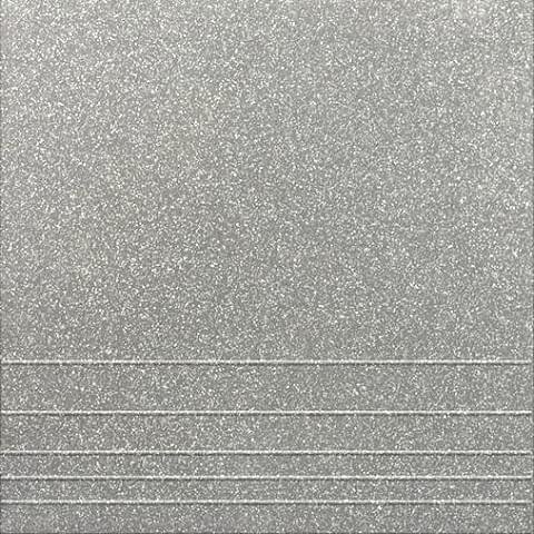 Уральский Гранит Ступени Серый Соль-Перец 30x30
